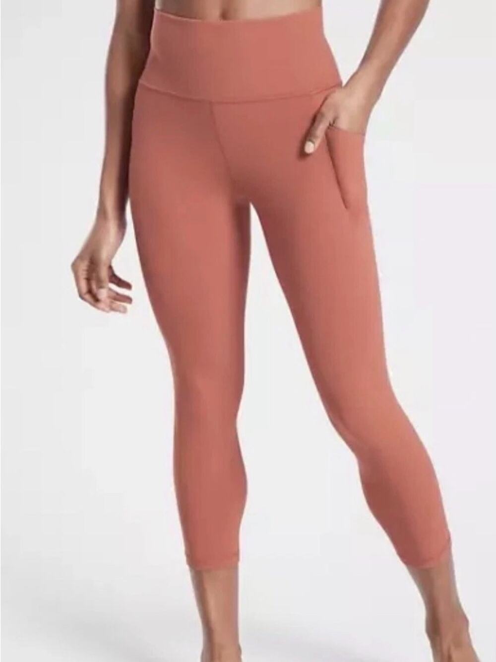 Athleta Salutation Stash Pocket II Leggings Canyon Rose 2X